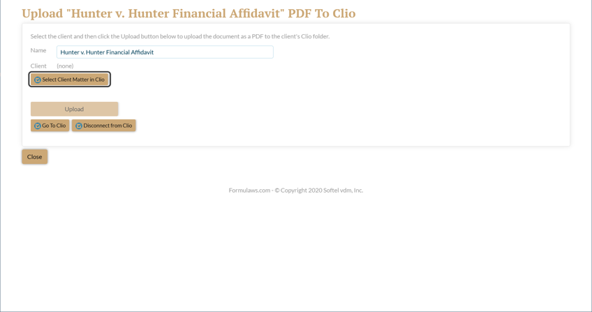 Clio - Clio Integration